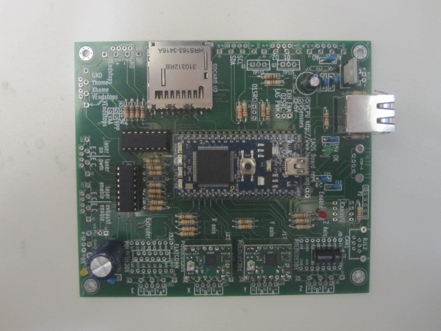 completed board without connectors